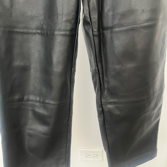 Brand new Faux Leather Black Monki ASOS Pants Seamed - Picture 5 of 7